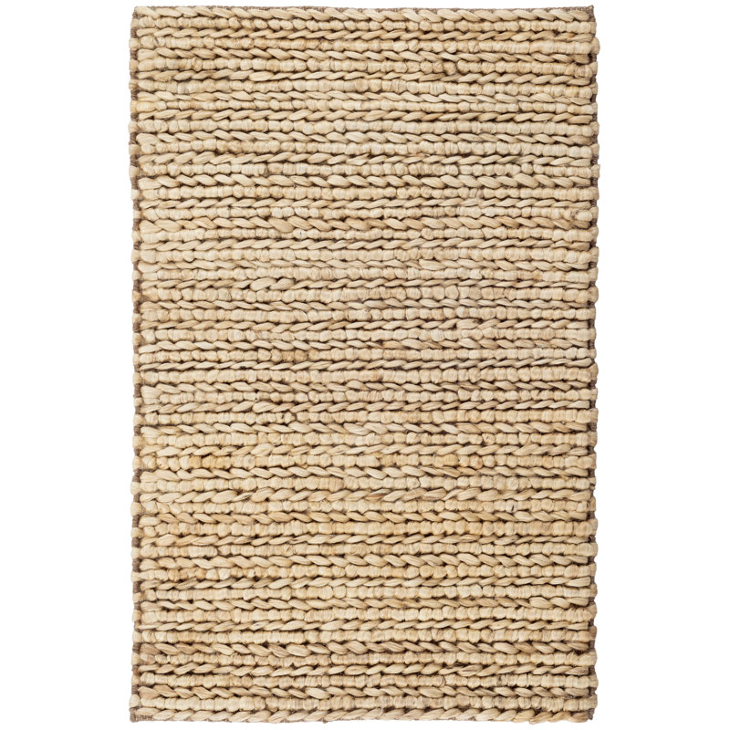 Jute Handwoven Natural Rug, Rectangle 5' x 8'