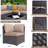 9-Piece All-Weather Wicker Outdoor Patio Set With Cushioned Modular Sectional, Swivel Rocking Chairs & Tables-989039843
