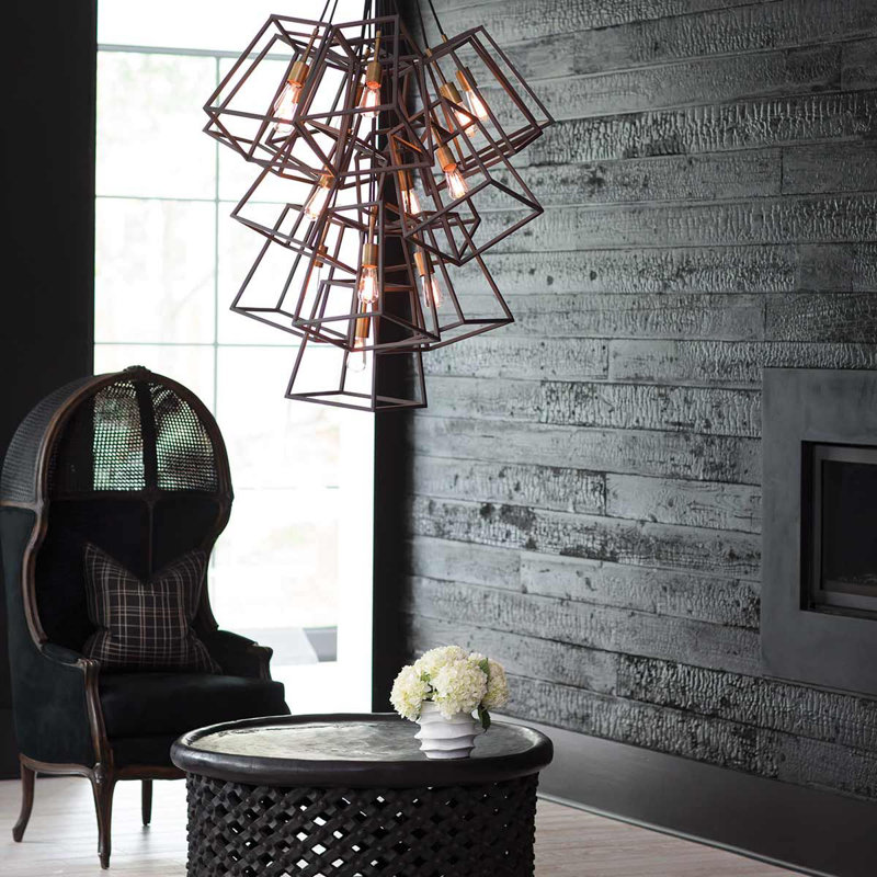 Poulan 13 - Light Bronze Cluster Pendant