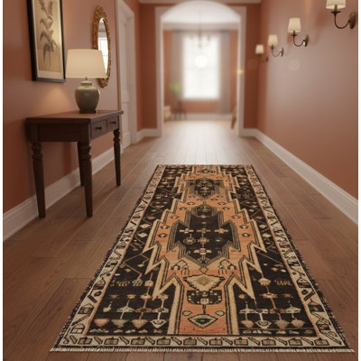 Tapis de couloir oriental semi-antique 3 x 7