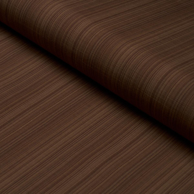 Schumacher X  Mark D. Sikes Gracie Solid Strié Fabric, Brown