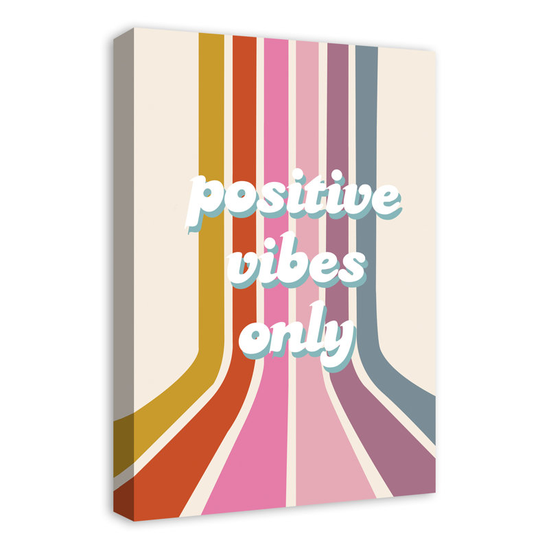 Impression sur toile positive Vibes, H 24 po x l 16 po x P 1,25 po