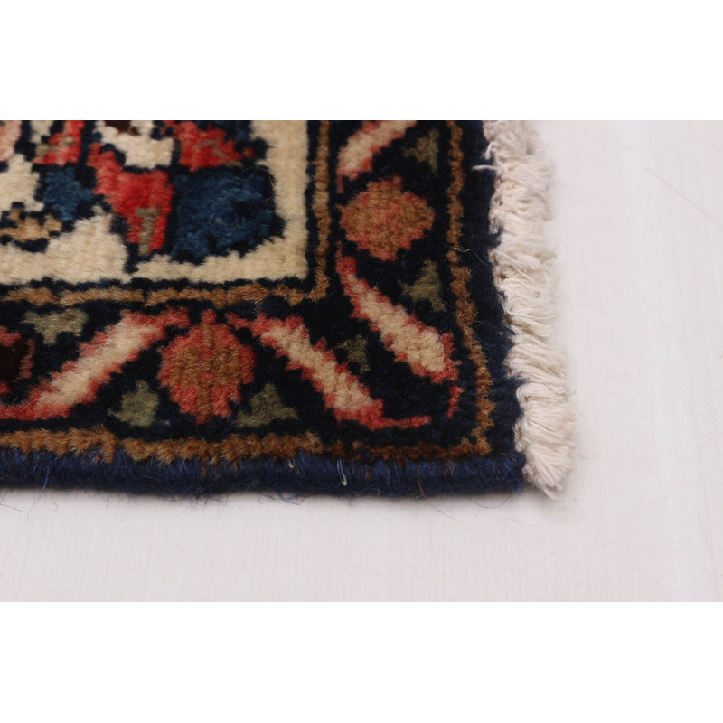 Tapis de couloir unique en laine 3 pi 6 po x 7 pi 2 po Harpyr