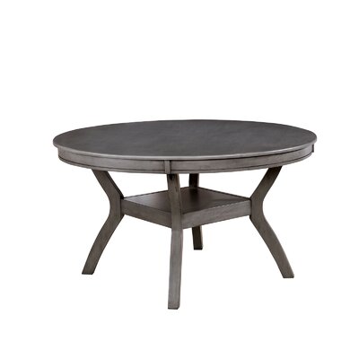 Gracie Oaks Margareta Round Solid Wood Dining Table 