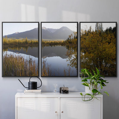 «Low Light On Vermillion», reproduction sur toile 3 pièces