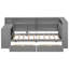 Lit plateforme en bois avec tablettes de rangement, tiroirs, station de charge, DEL, bureau et tête de lit tapissier-772845040-772845055