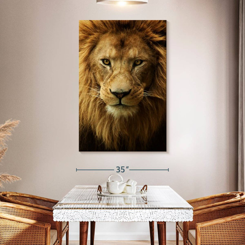 Tête de lion Brampt, H 51 po x l 34 po