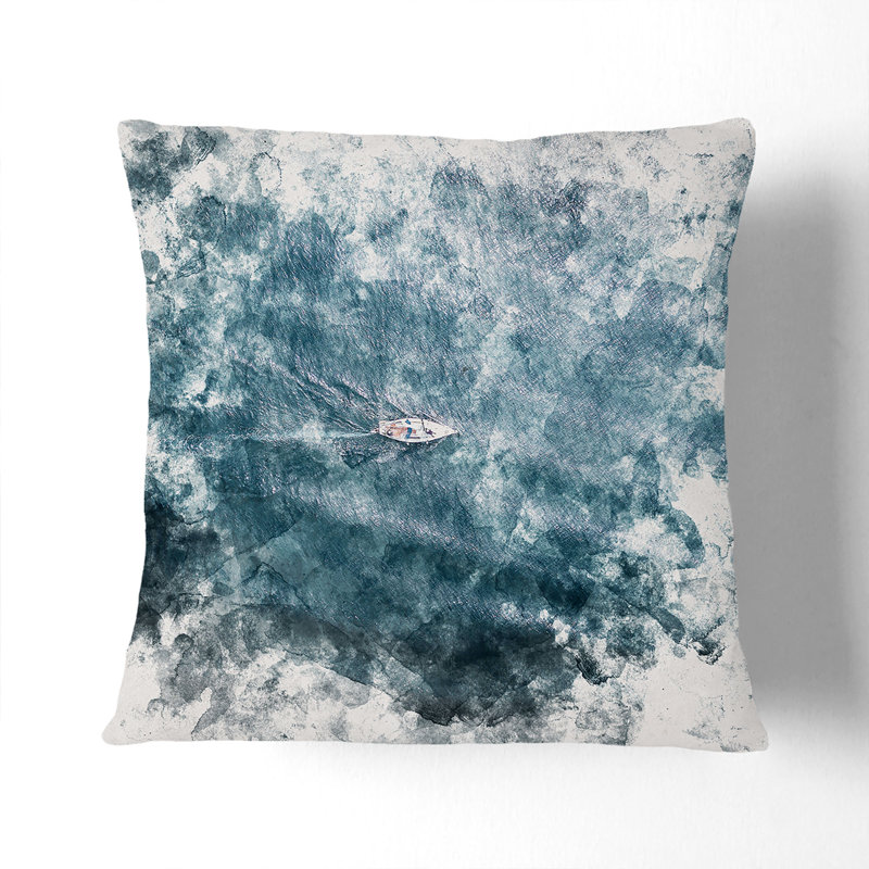 Square Throw Cushion, 40cm H x 40cm W x 15cm D