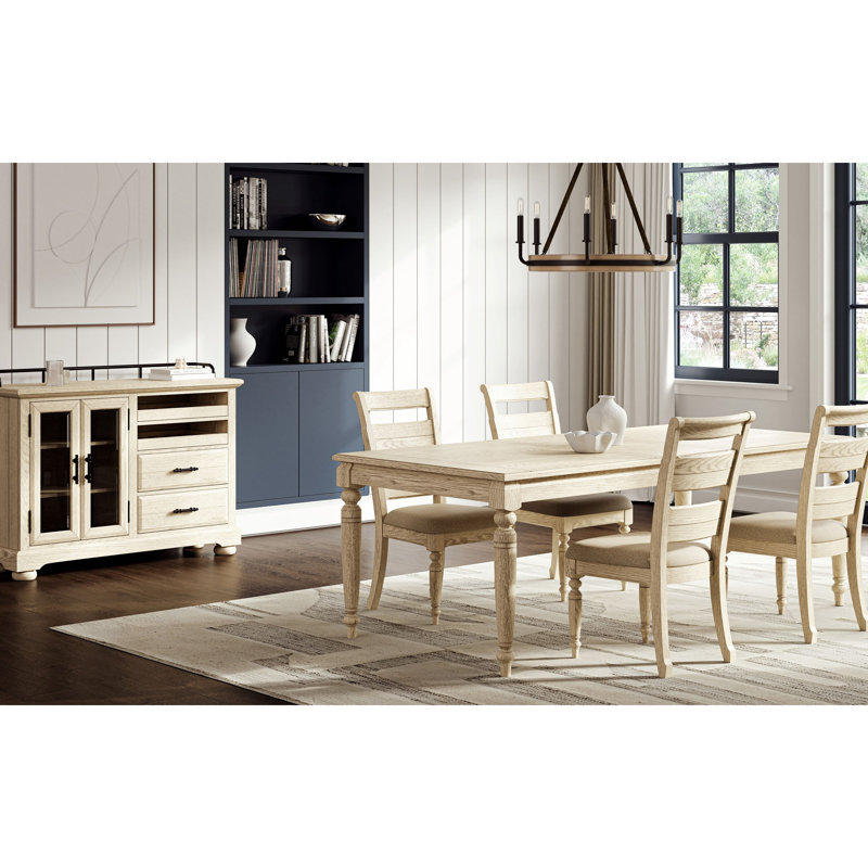 Chaise d'appoint à dossier échelle - l (ensemble de 2), Blanc