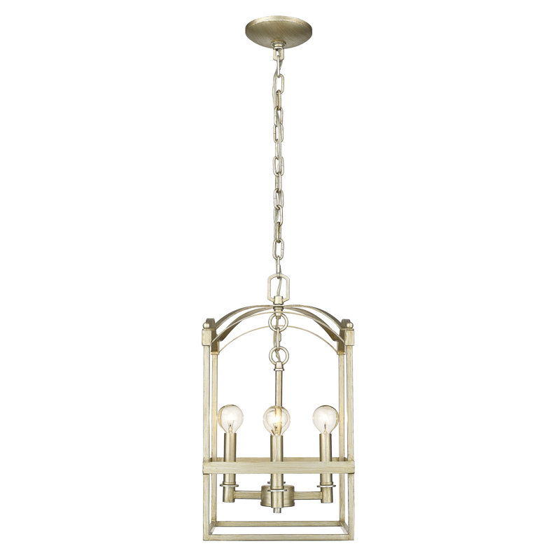 Luminaire suspendu à 4 lumières, H 18,25 po x l 10 po x P 10 po