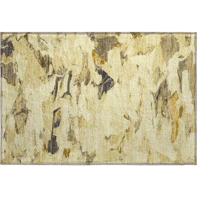 Premium Machine Washable Kumbhar AMF1344 Abstract Rug