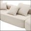 Canapé modulaire surdimensionné surdimensionné, ensemble de canapé de plancher Boucle de luxe, canapé convertible compressé, canapé spacieux rempli de mousse pour le salon, combinaison gratuite de 3 PC,