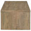 Table basse rectangulaire en bois