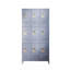 9 casiers en métal H 72 po avec serrure pour employés, école, bureau, gymnase, chambre à coucher, armoire de rangement, gris, assemblage requis