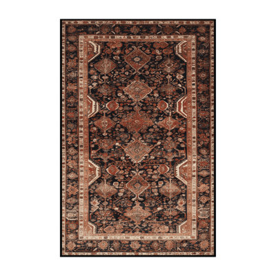 Machine Washable Persian Brown Area Rug