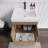Luberisse 24 " W Freestanding Standard Free Standing Single Double Single Vanity Bathroom Vanity With Acrylic Top-1998898822