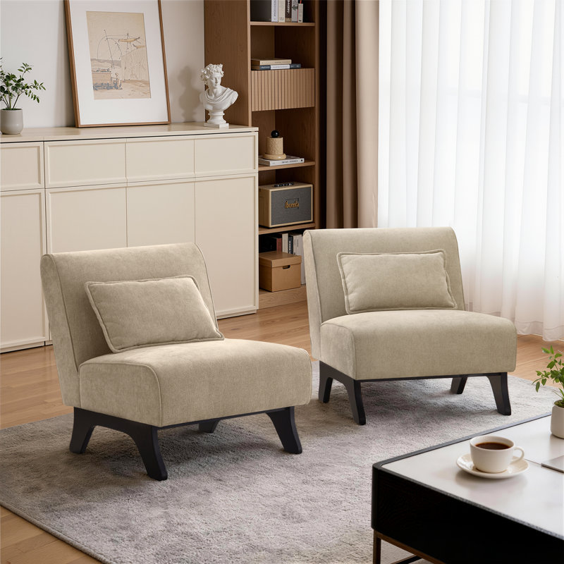 Upholstered Accent Chair, Brown