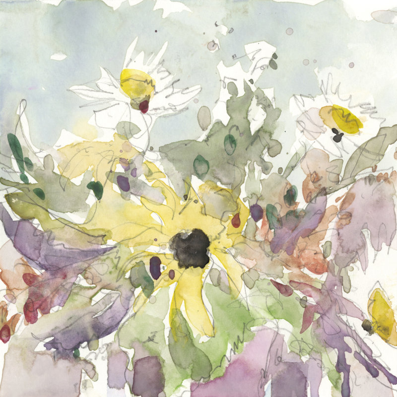Vase de marguerite de l'UA CH, H 12 po x l 12 po x P 1,25 po