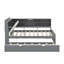 Lit plateforme double avec lit gigogne, tablettes et tête de lit-869368592