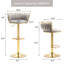 Tabouret de bar pivotant avec dossier Ginko-879315310-882844527