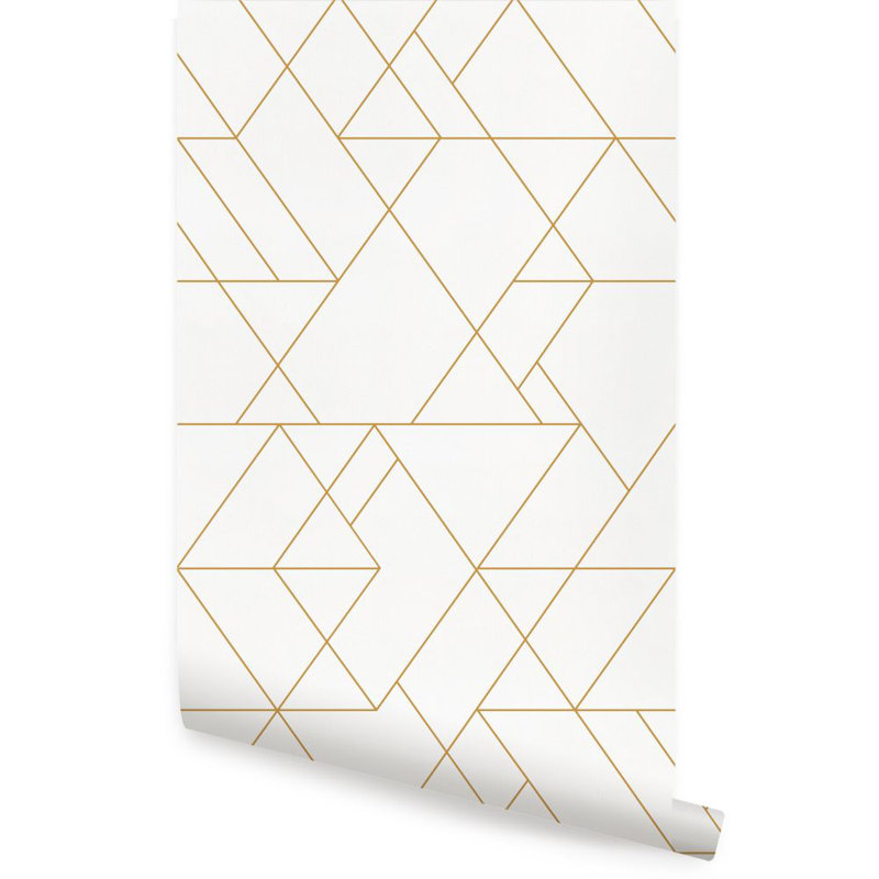 Panneau de papier peint adhésif Stinchcomb, Blanc cassé, L 2 pi x L 18 pi
