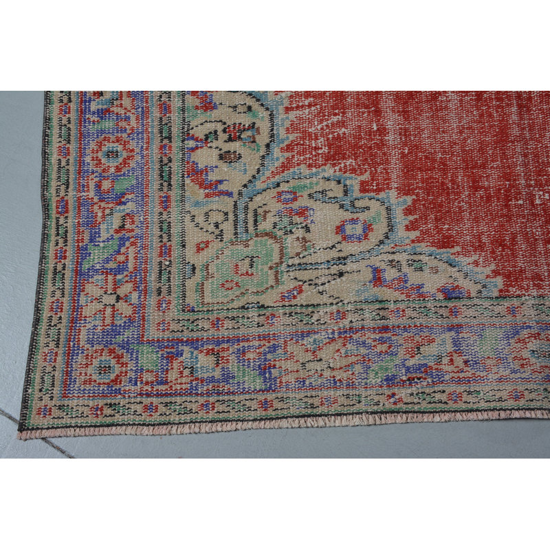Grand tapis 5,5 x 8,9 pi, tapis orientaux, tapis bohémiens bleus, tapis rétro, tapis turcs
