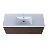 48 Inch Bathroom Cabinet With Sink,Soft Close Doors and Drawer,Float Mounting Design,48x18(KD-Packing)