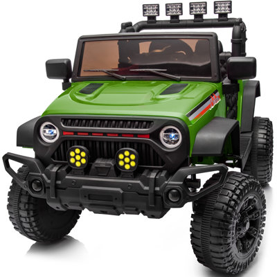 4WD Kids Ride on Truck Car, 12V 7Ah Ride on Toy Electric Cars for Kids w/ Remote, Bluetooth, 4x75W Motors