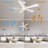 56" 5 - Blade LED Smart Ceiling Fan with Light-582565213-582565212
