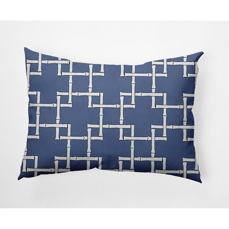 Housse et insert pour coussin d'extérieur Botanical Blooms, bleu
