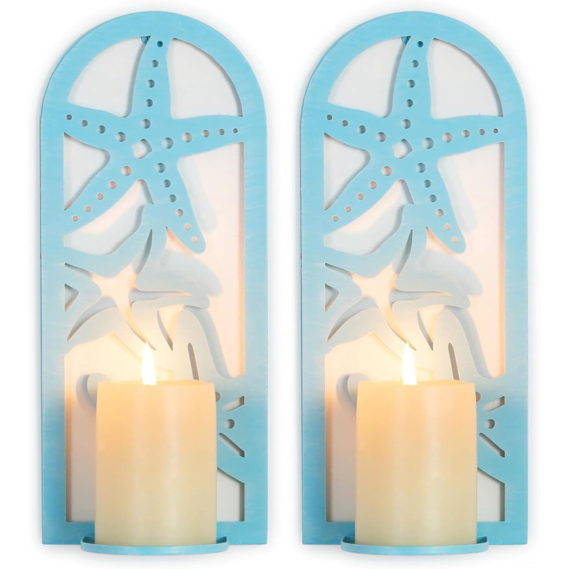 Wall Mounted Coastal Candle Holder
