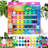 Rainbow Dreams Fabric Paints Set, 48 Colors