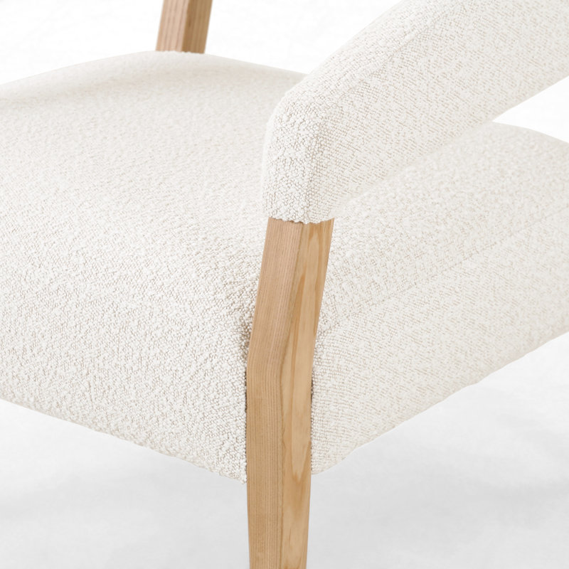 Gary Armchair, White, Natural