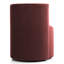 Fauteuil d'appoint demi-tonneau en velours avec roulettes-2076944054