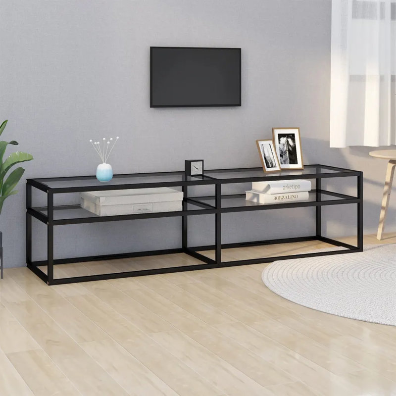 Eliahna Unfinished TV Stand for TVs up to 70", 40.5cm H x 160cm L x 40cm W, Clear