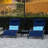 Outdoor Rust-Resistant Metal Chaise Lounge Set with Table-2045119551