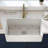 Pillar 33" W Single Bowl Fireclay Farmhouse Kitchen Sink