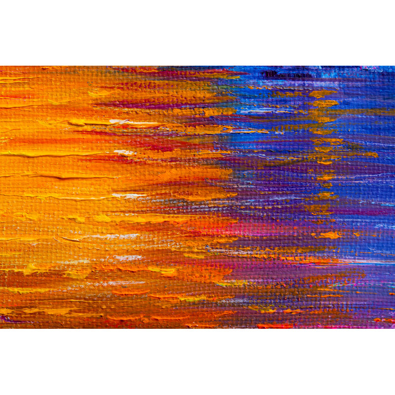 Background In Oil Paints - Wrapped Canvas Painting, 61cm H x 91cm W x 3.8cm D