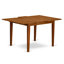 L'ensemble de table de cuisine 3 pièces contient une table de salle à manger rectangulaire avec rallonge papillon et 2 chaises en tissu lin, brun selle-175656519-175656520-175656521