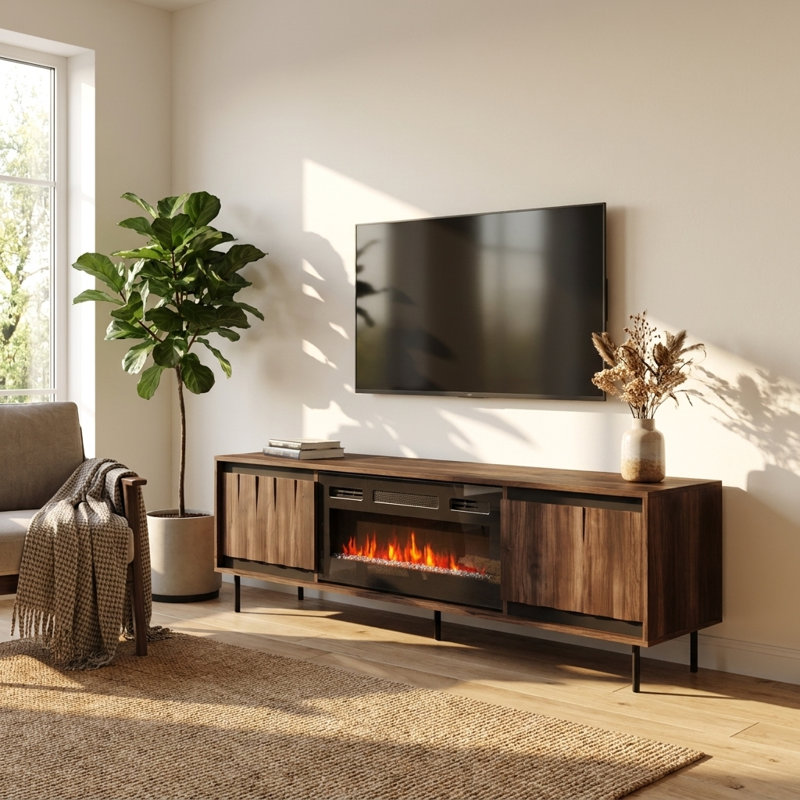 Meuble télé 180 po Swing, Noir