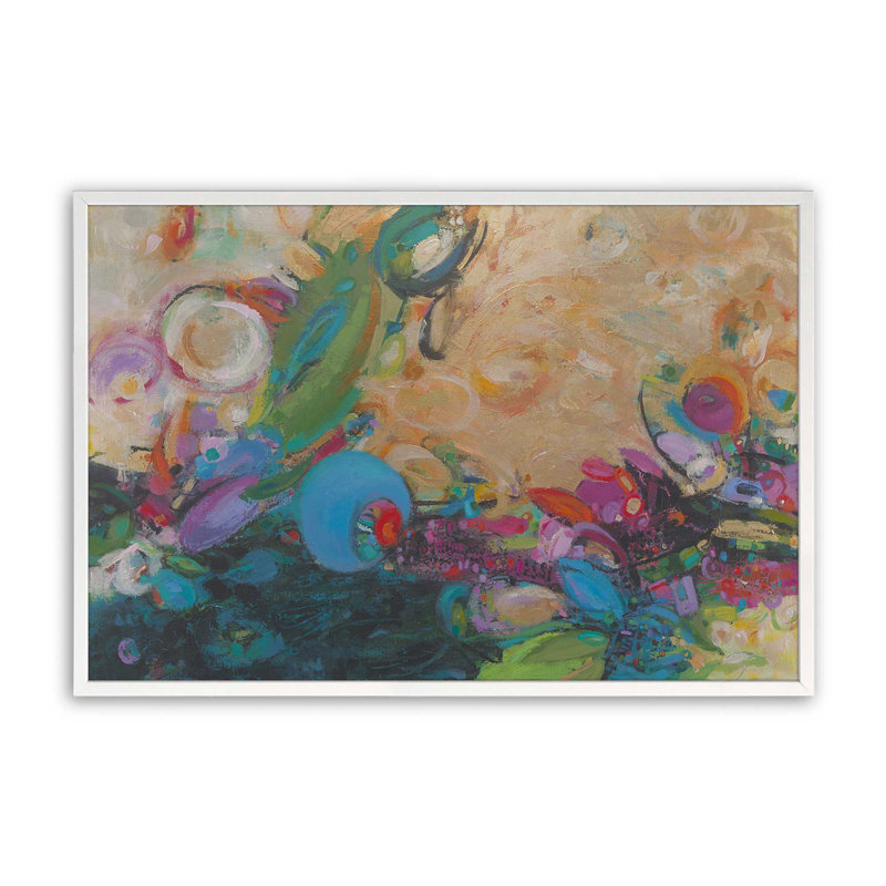 «Make Me a Bubble» par Janet Itsne, reproduction d'art, H 12 po x l 18 po, Impression sur cadre ouvert sans papier mat, Blanc