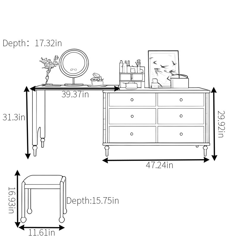 Commode rétro pratique