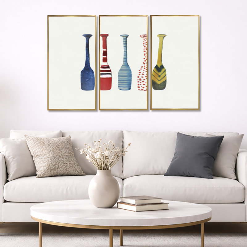 «Lakehouse Paddle Wall Art», impression de décor de canot rustique - cinq raquettes, H 32 po x l 48 po x P 1 po, Or