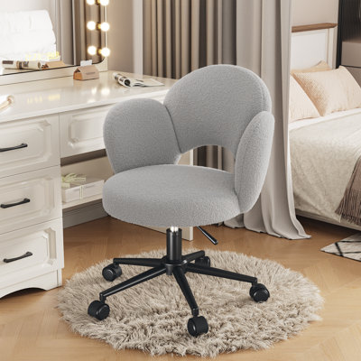 Chaise de bureau à dossier réglable avec hauteur et pivotant Lovely Petal