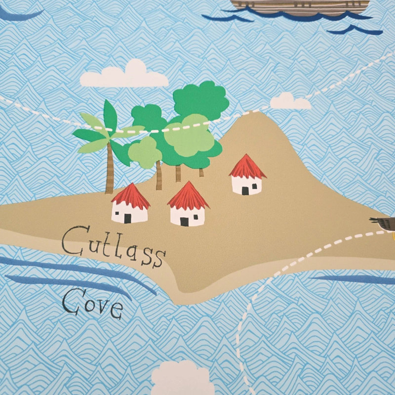 Carte Treasure Island, Bleu