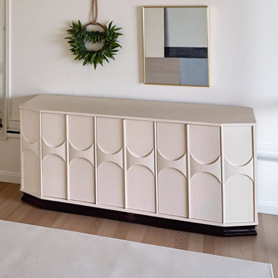 French Retro Off-white Storage Cabinet