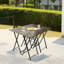 5 Piece Folding TV Tray Table Set,Foldable Sofa Side Table,End Table,Snack Table,Save Space,Grey