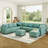 Mizuho Upholstered L-Shaped Sectional-713468159