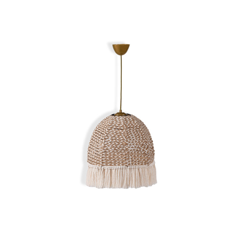 Luminaire suspendu bohémien en coton