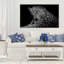 « guépard silhouette », reproduction de photo sur toile tendue-29333647